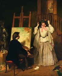 Das Modell des Künstlers, 1859